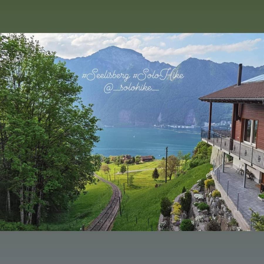 Schoene Ferienwohnung In Traumlage Fewo Solohike Seelisberg Extérieur photo