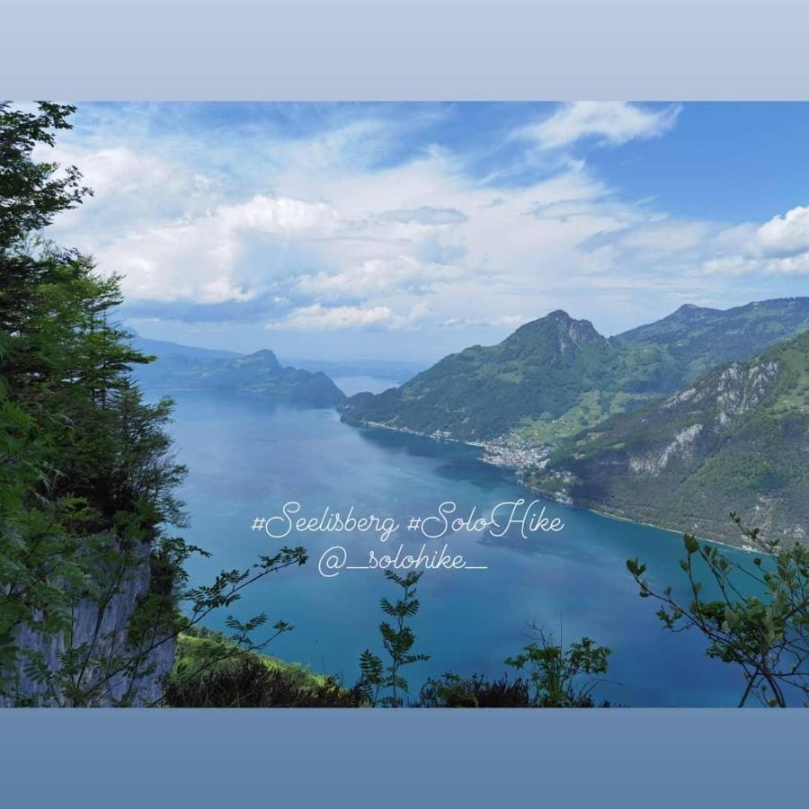 Schoene Ferienwohnung In Traumlage Fewo Solohike Seelisberg Extérieur photo