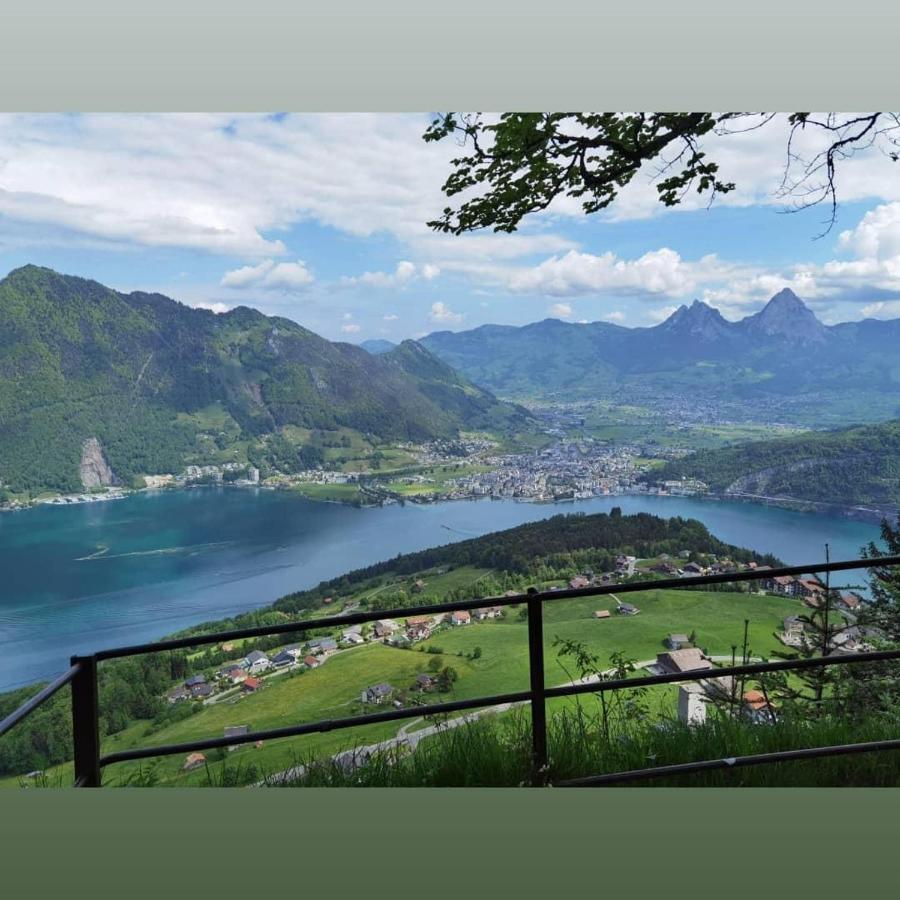 Schoene Ferienwohnung In Traumlage Fewo Solohike Seelisberg Extérieur photo